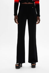 Women Viscose Trousers Black details view 1