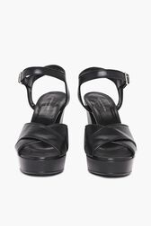 Sandals Mme Rykiel en cuir Noir vue de détail 1