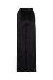 Wide-leg velvet trousers Black back view