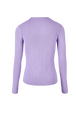 Women Plain Front Keyhole Top Lilac back view