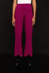 Pantalon maille milano femme Fuchsia vue de détail 5