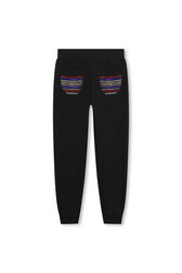 Joggers with fancy pockets Black back view