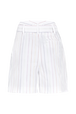 Women Canvas Tailored Shorts White back view