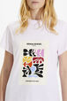 T-shirt coton femme Baby rose vue de détail 2