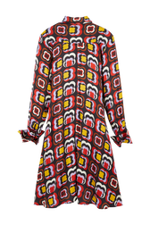 Robe courte motif Mai 68 femme Multico crea vue de dos