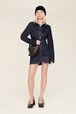 Women Denim Jacket Raw details view 4
