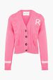 Cardigan cœurs Rose vue de face
