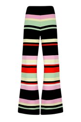 Women Wide-Leg Trousers Black back view