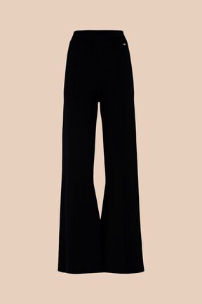 Pantalon flare femme Noir vue de face