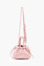 Sac velours mini femme Rose vue de face