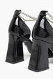 Black Patent Leather Anklet D'Orsay Black details view 1