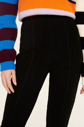 Pantalon maille milano femme Noir vue de détail 3