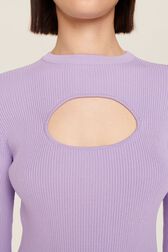 Top goutte uni femme Lilas vue de détail 1