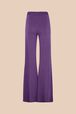 Women Flare Pants Purple back view