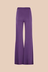 Women Flare Pants Purple back view