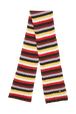 Women Striped Fluffy Scarf Multico crea front view