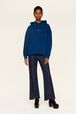 Women Signature Multicolor Hoodie Prussian blue details view 1