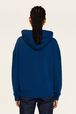 Women Signature Multicolor Hoodie Prussian blue back worn view