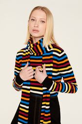 Pull iconique rayé multicolore femme Multico raye iconique vue de détail 3