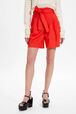 Women Wool Tailored Shorts Coral details view 1