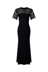 Lace dress Black front view