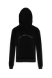 Pull à capuche velours femme Noir vue de détail 1