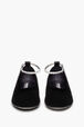Black Velvet Anklet Ballerinas Black details view 2