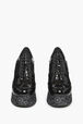 Black Vinyl Lace Shoes Black details view 3