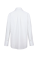 Women Poplin Shirt White back view
