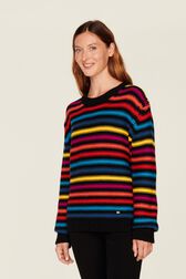 Women Big Poor Boy Striped Sweater Multico striped rf details view 3