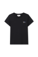 T-shirt noir simple Noir vue de face