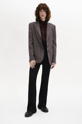 Veste masculine à carreaux prince de galles Carreaux navy/brown vue de détail 1