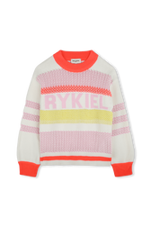 Multicolored striped sweater Multico front view