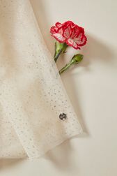 Robe longue à volants fille Blanc vue de détail 2