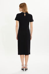 Robe longue en jersey Multico raye crea vue portée de dos