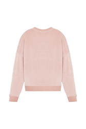 Sweatshirt velours rykiel Rose vue de dos