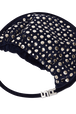 Domino medium bag in suede and studs Navy details view 2