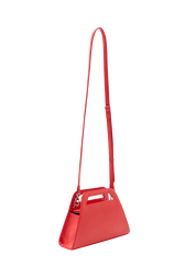 Sac trapèze "Mon Sac Rykiel"  en faux cuir végan Rouge vue de dos