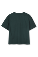 Green logo tee Green back view