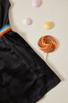 Velvet Girl Short Dress Black details view 2