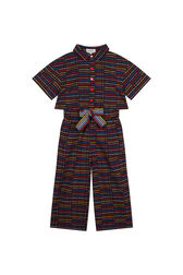 Sonia Rykiel Logo Girl Pants Overalls Multico front view