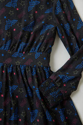 Robe manches longues fille Wonder Woman Noir vue de détail 2