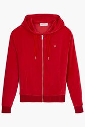 Hoodie velours rykiel Rouge vue de face