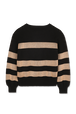 Golden Glow Sweater Striped black/gold back view
