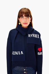Sonia Rykiel Scarf Navy details view 2