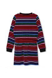 Robe rayée multicolore velours Multico raye vue de dos