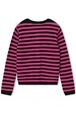Cardigan tricot rayé Fuchsia vue de dos