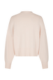 Boxy round-neck sweater Pink back view
