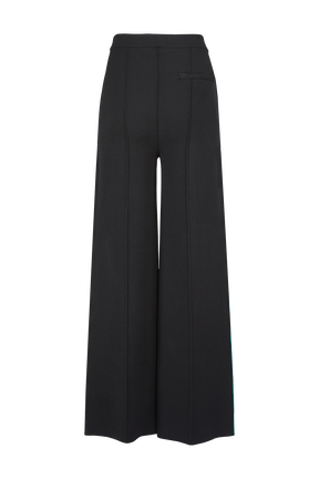 Pantalon bicolore femme Noir vue de dos