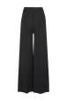 Pantalon bicolore femme Noir vue de dos